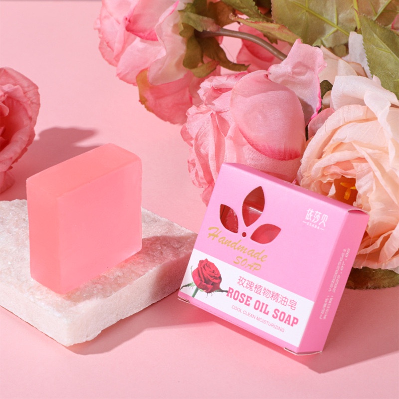 Sabun Mandi Handmade Cologne Rose Oil Soap Cool Cleaning Moisturizing