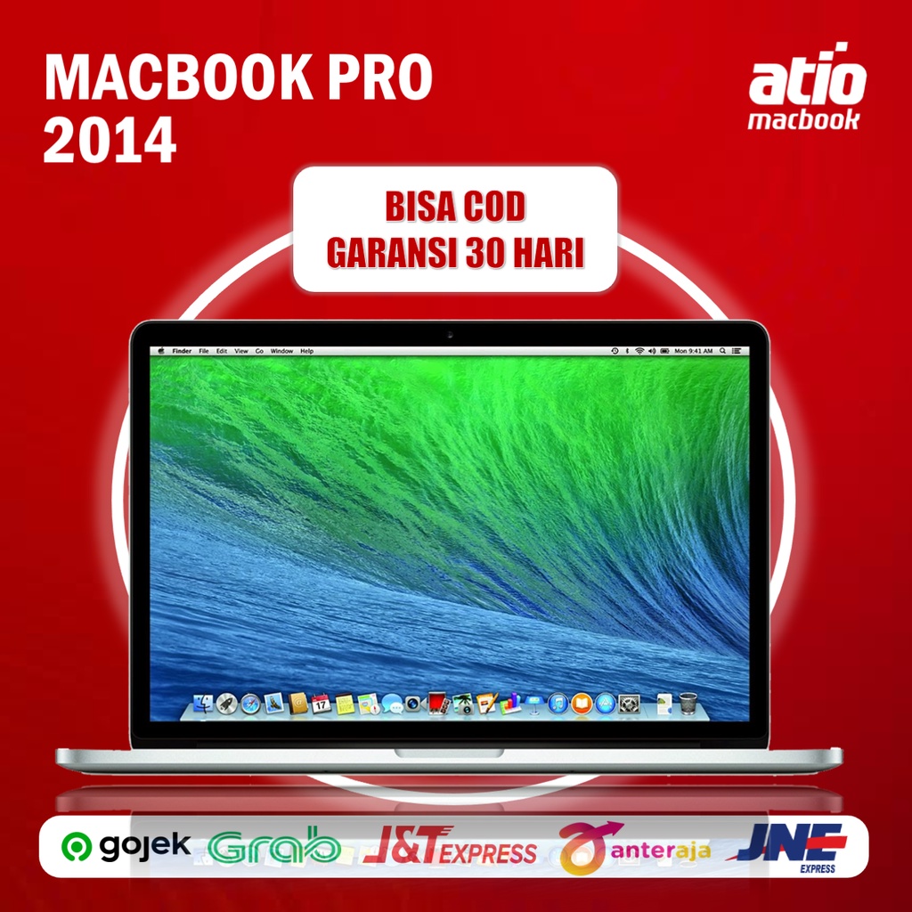 MACBOOK PRO RETINA 15" 2014 RAM 16 SSD 256//512 GB SECOND ORIGINAL TERMURAH