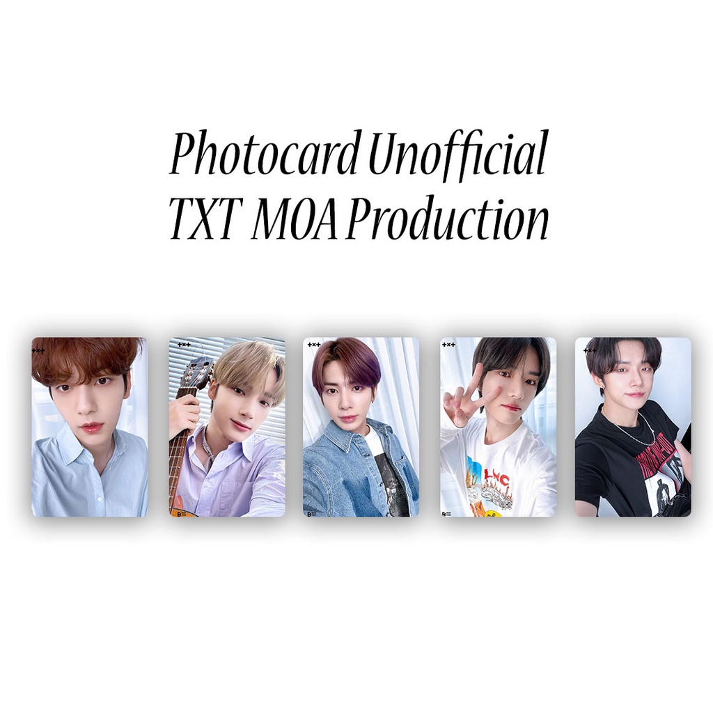 

photocard tomorrow x together moa production / pc txt unofficial / hueningkai soobin yeonjun taehyun beomgyu