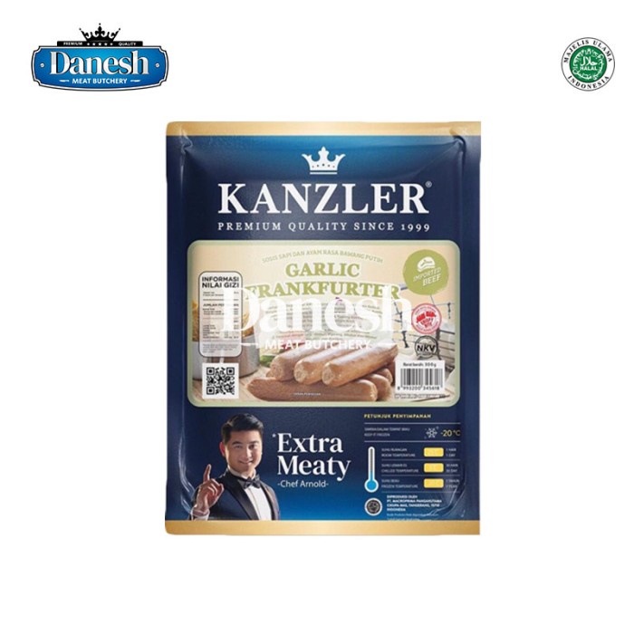 

Sosis Kanzler Garlic Frankfurter Frozen Food Makanan Beku Sosis Sapi