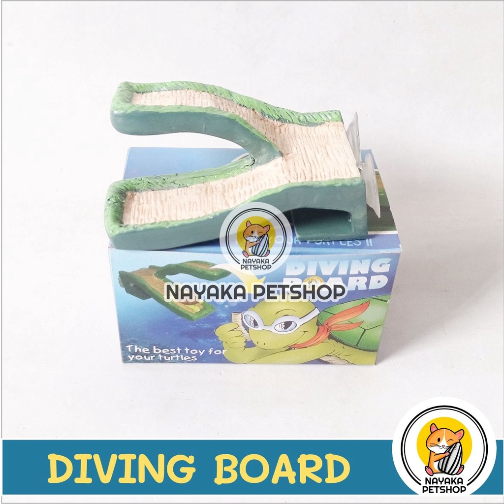 Mainan Hamster Diving Board Kura Brazil Tempat Jemur Kura Air Berjemur