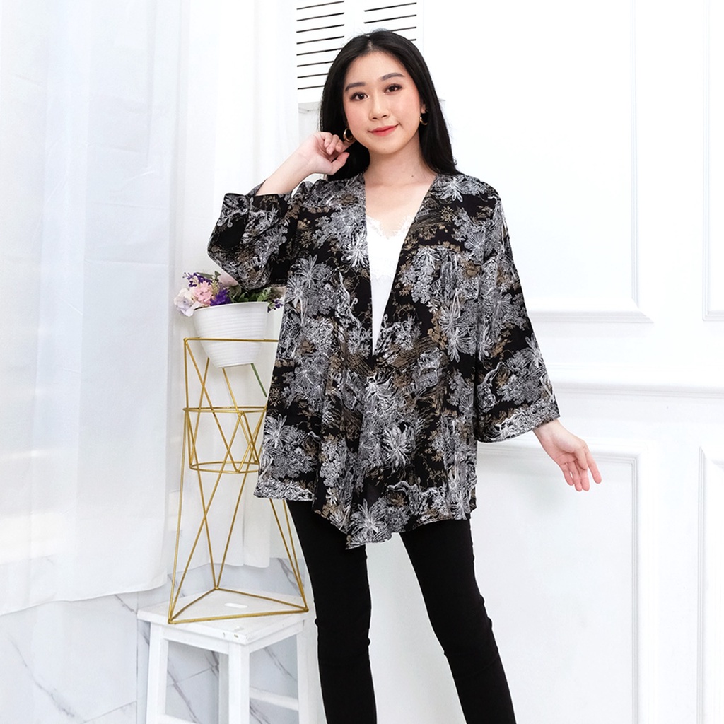 JakartaFashion - cardigan outer layer katun tribal motif etnik bahan adem kardigan batik bohemian