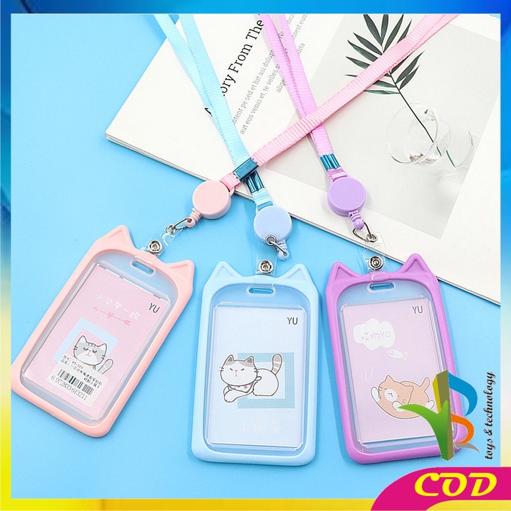 RB-C324 Name Tag ID Card Holder Gantungan Kartu Nama Atau Panitia Motif Kartun / Tali ID Card Nama / Gantungan Tali Kartu Akses Kantor MRT Busway Lanyard