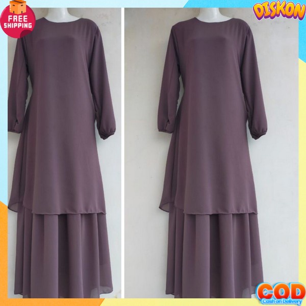 Gamid Kekinian Wedding Party Dress Pesta Kondangan Mewah Baju Gamis Perempuan Import Terbaru 2023 Dr