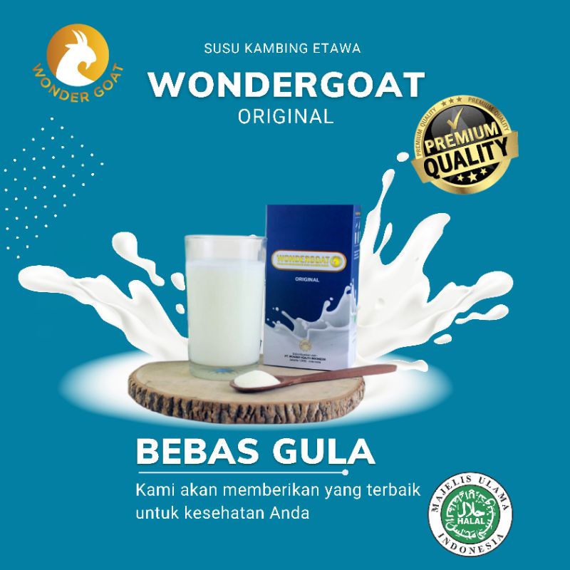 Susu Kambing Etawa Original Premium BEBAS GULA by WONDERGOAT