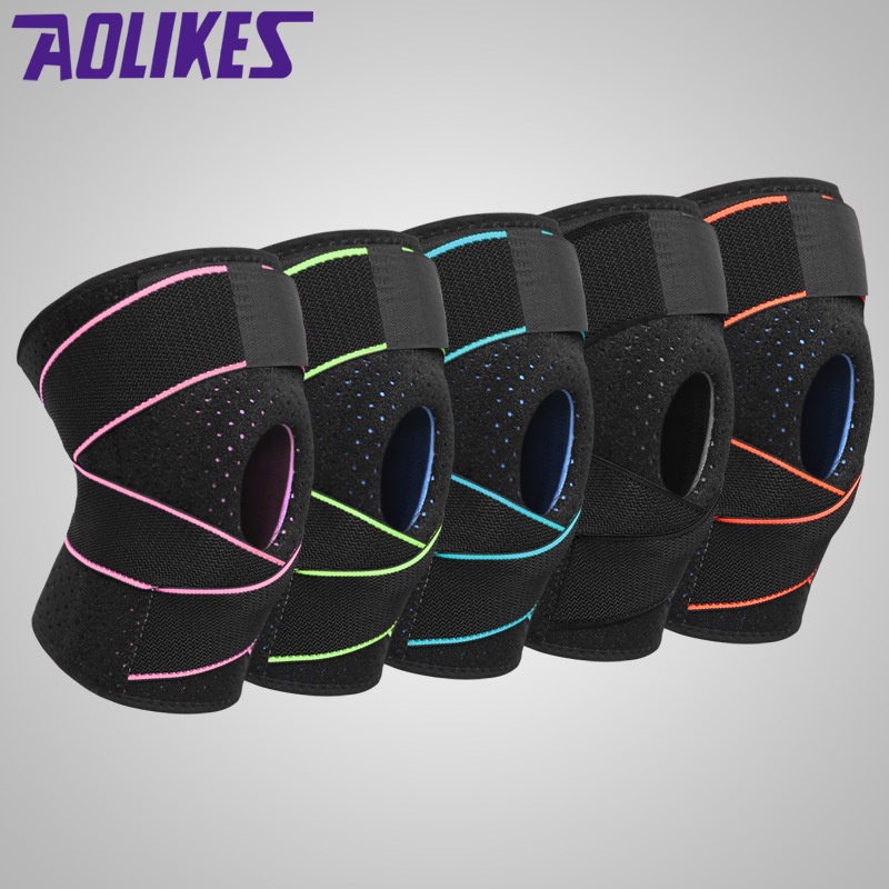 (COD) AOLIKES 7908 Knee Pad Pelindung Lutut Knee Support Dekker Deker Gym Fitness