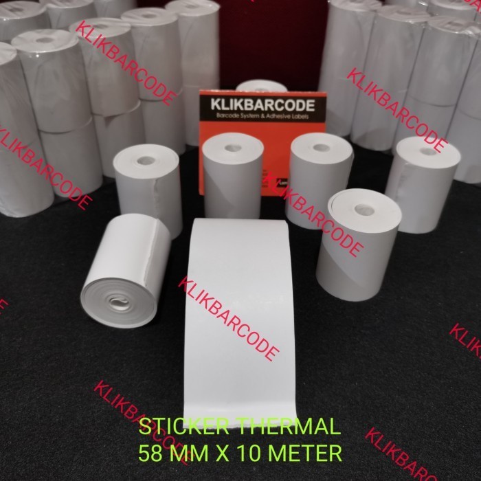 

58 x 10M STIKER LABEL PRINTER KASIR THERMAL PANDA-EPSON-IWARE-EPPOS