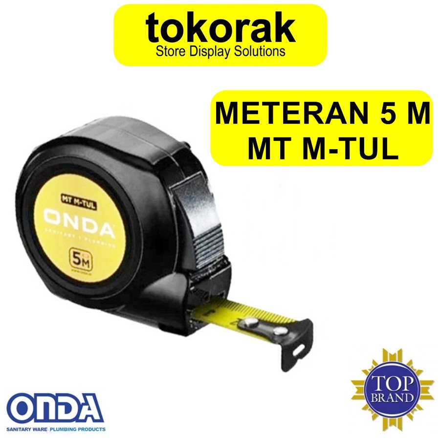 METERAN ROLL 5 METER MTUL ONDA METERAN OTOMATIS 5M UKUR MT M TUL 5 M