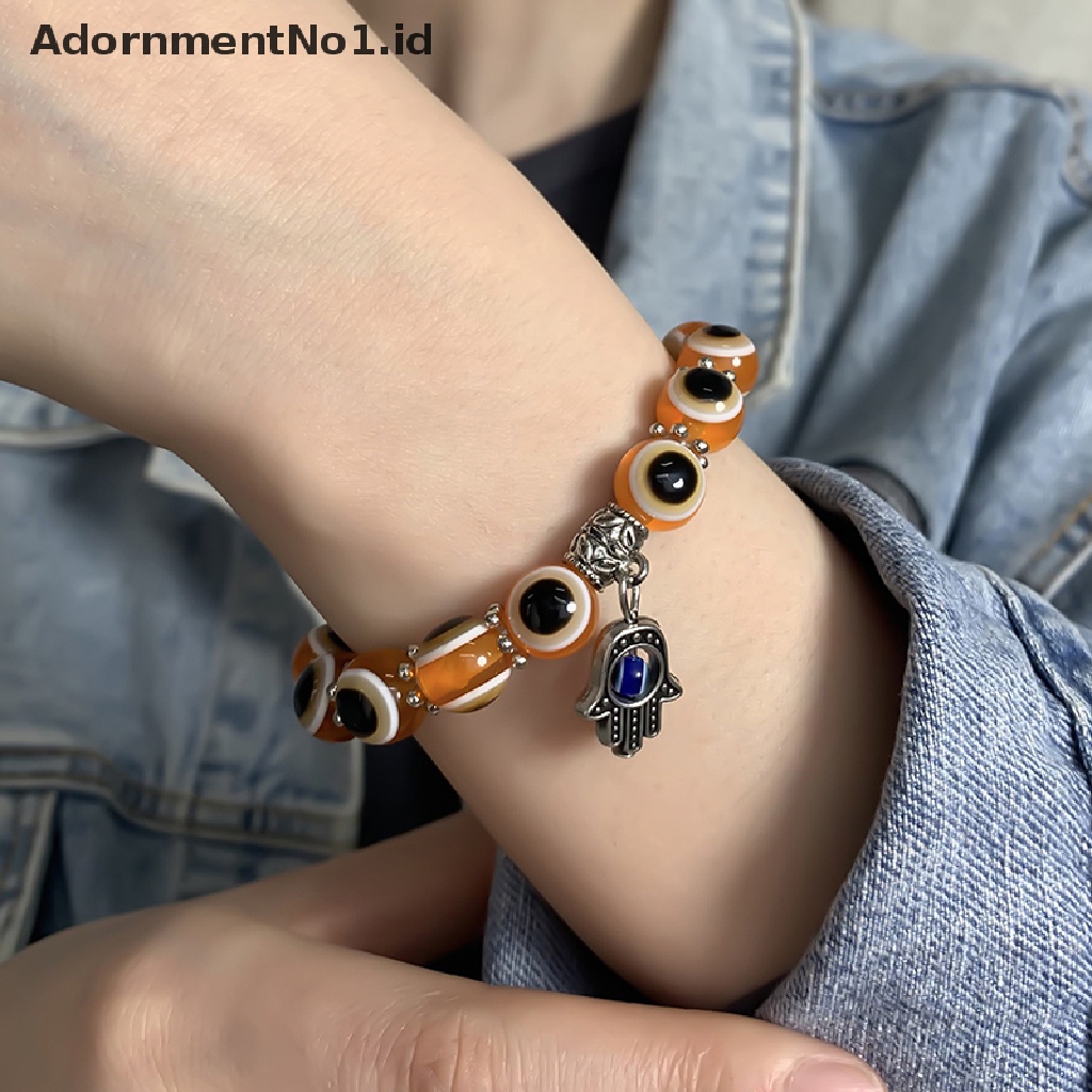 [AdornmentNo1] Klasik Turki Evil Eye Bracelet Pesona Tangan Beruntung Mata Biru Beads Bracelets [ID]