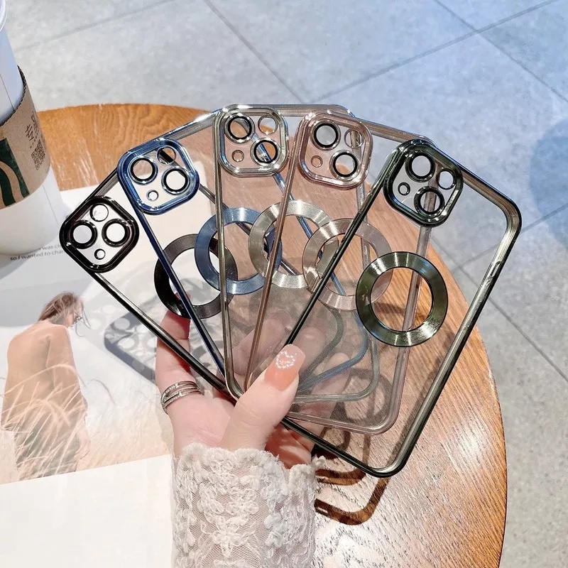 METALLIC PLATED Hole Logo Camera Protect kamera Iphone x xr xs max 11 12 13 14 pro max 14 plus Case Cover casing