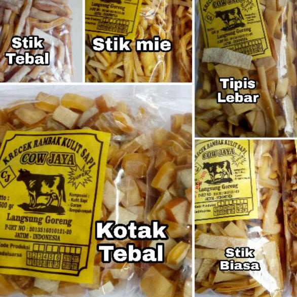 

✨MEGA ⚡ALE✨ [TERLENGKAP] PRODUSEN Krecek Rambak kulit sapi Krupuk / Kerupuk Kulit Sapi SUPER 500gr