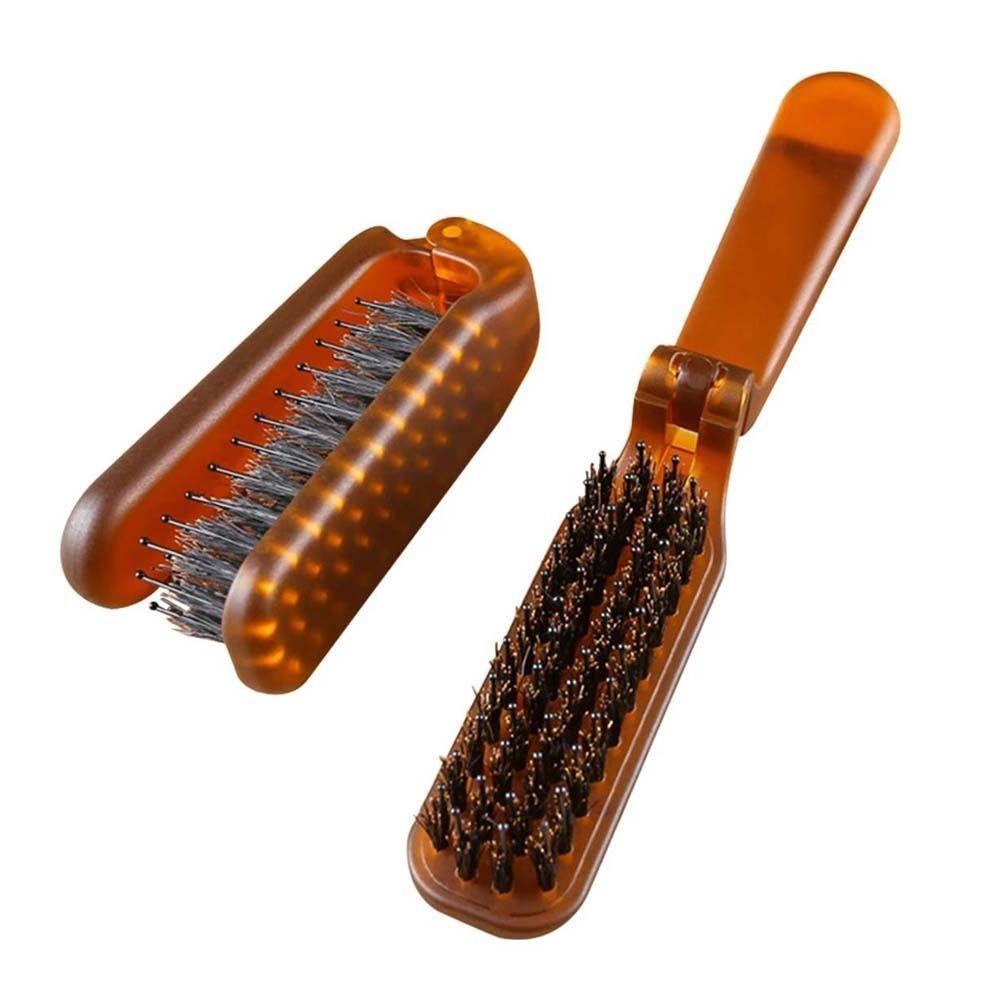 Sisir Bulu Agustina Barber Aksesoris Rambut Profesional Sisir Pijat Hairdressing Compact Foldable Comb