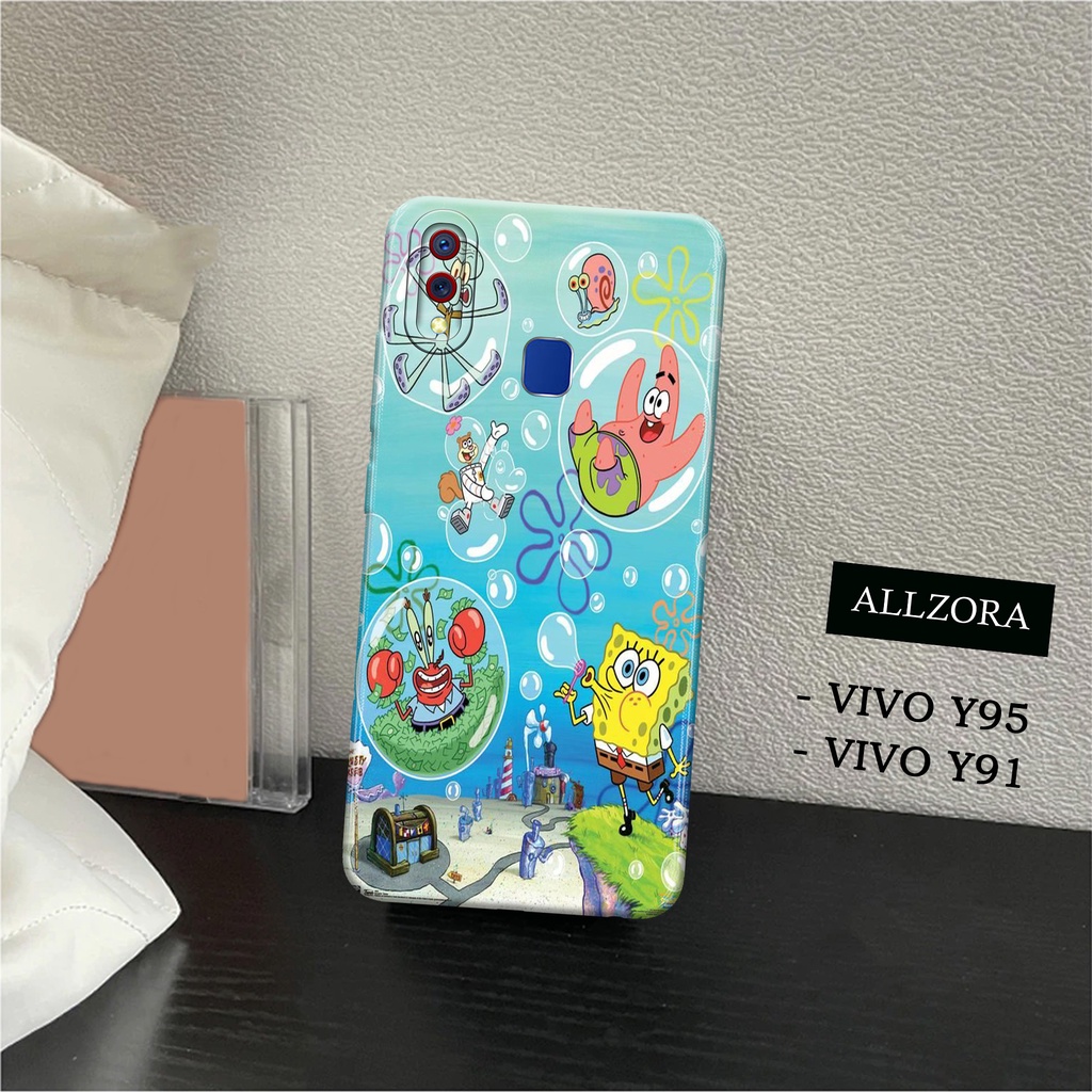 ALLZORA - Case Vivo Y91 / Vivo Y95 Terbaru - Fashion Case KARTUN - Softcase Pro Camera - Kesing Hp -