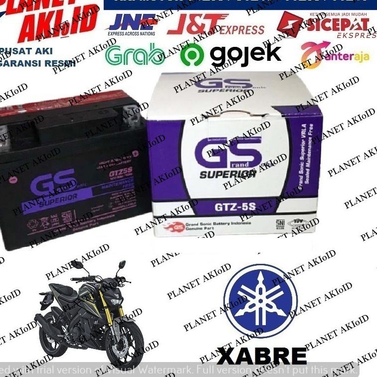 Aki Motor Yamaha Xabre GTZ5 GTZ5S GTZ 5S GS Y Accu Kering MF