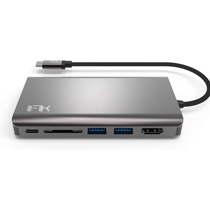 Jual Feeltek 6 in 1 USB-C Hub Converter Original - Gray