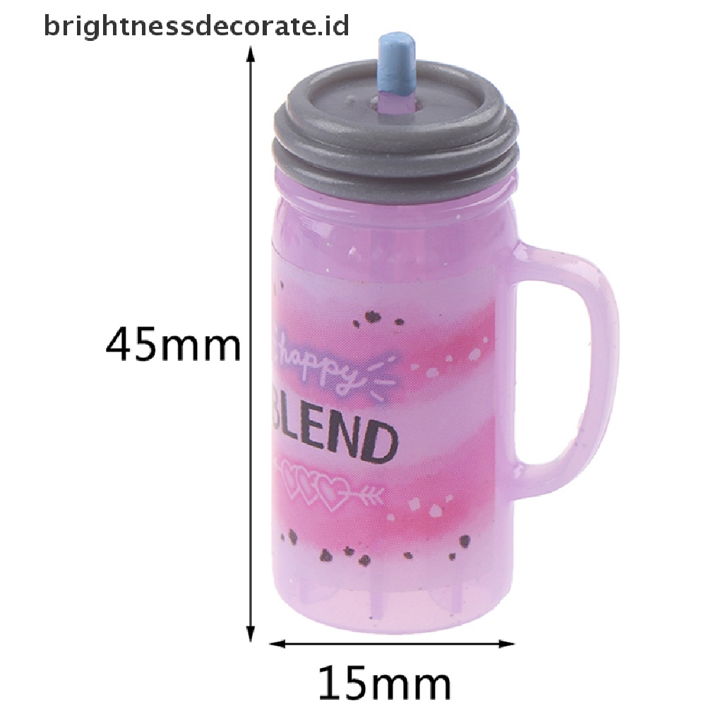 [Birth] 3pcs/set1: 12rumah Boneka Miniatur Botol Minum Jus Minum Boneka Mainan Dapur [ID]