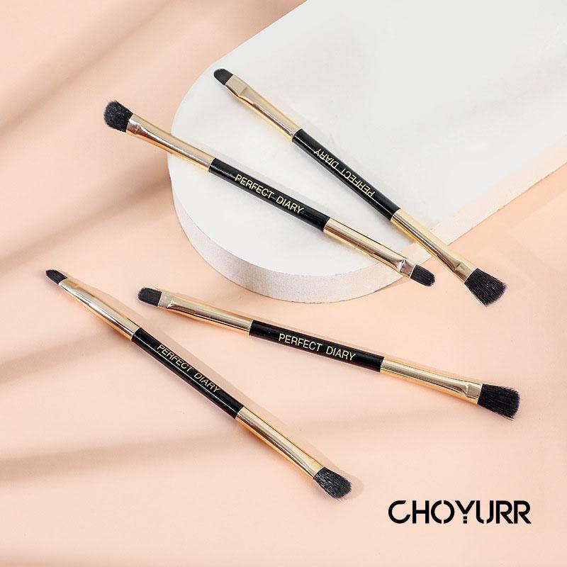 【COD】2 In 1 Make Up Brush Eyeshadow / Concealer Brush Kuas Alis Double Head Blending  Makeup Tools Murah -CH