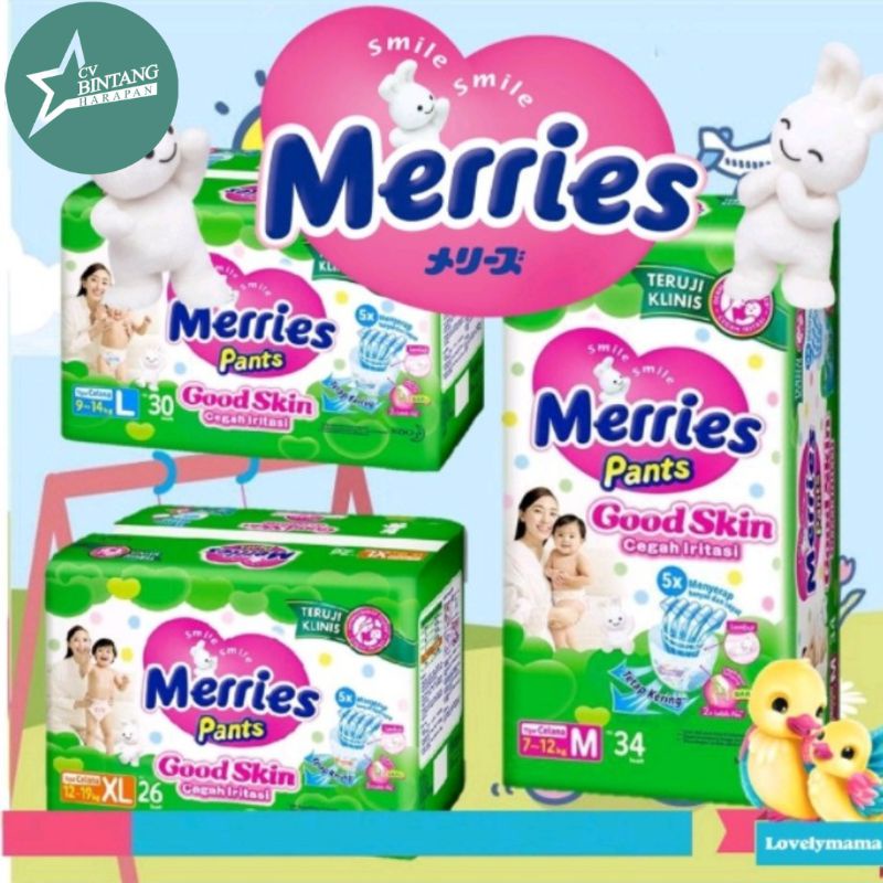 POPOK/DIAPERS MERRIES PANTS GOOD SKIN