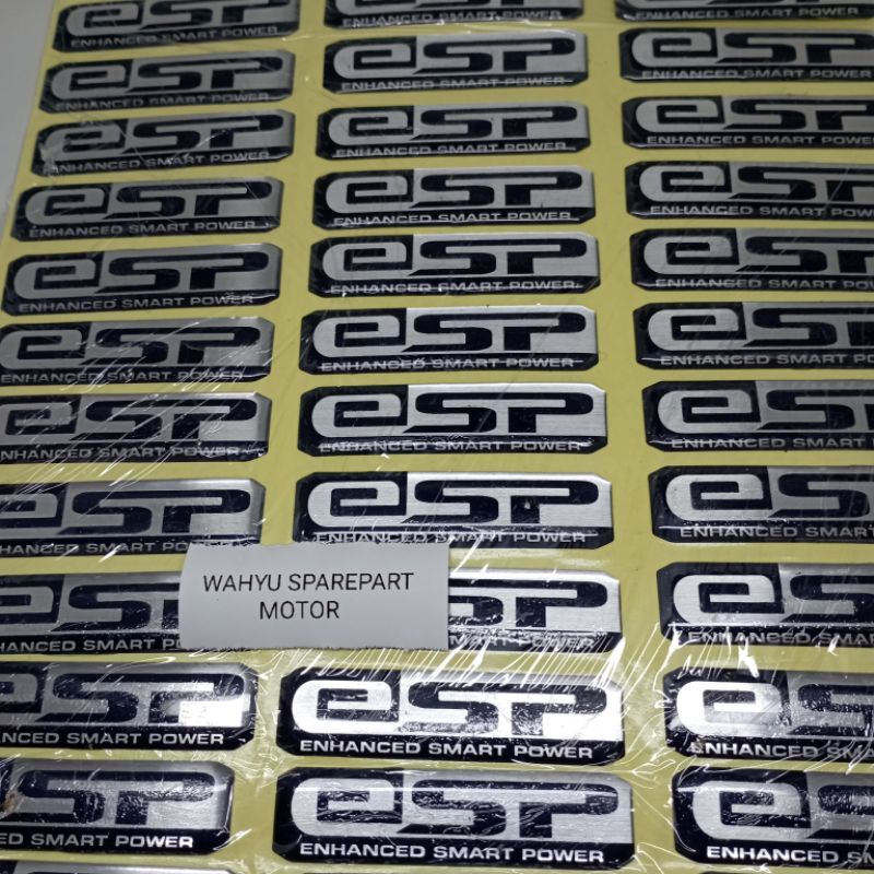 Emblem Logo ESP BOX FILTER original all matic HONDA VARIO BEAT GENIO dll