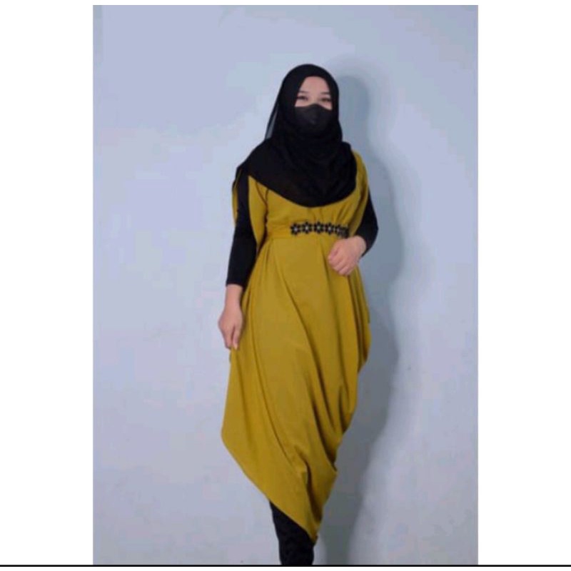 Outer kaftan isyana terbaru Outer kaftan terpanjang Outer rompi rompi kondangan Outer kaftan bordir