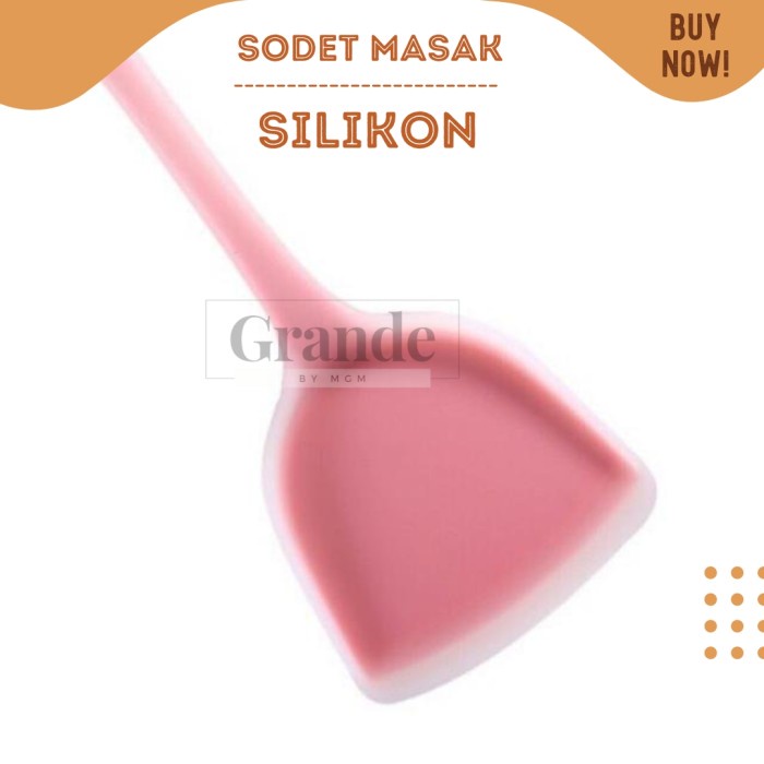 SODET silikon 33cm Silicone Sutil warna 13inch Tahan Panas utk teflon