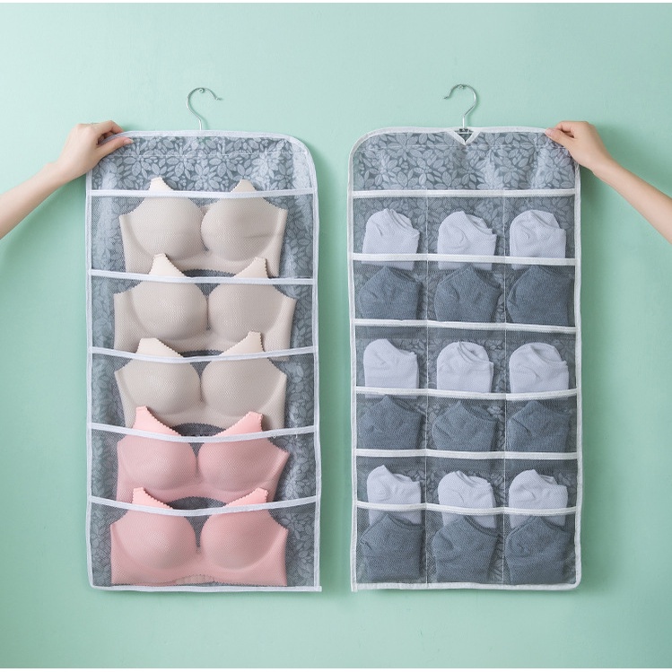 ⭐️𝐈𝐇𝐒 𝟐𝟓𝟎 𝐋𝐚𝐦𝐩𝐮𝐧𝐠⭐️Tempat Penyimpanan Bra Celana Dalam Gantungang Pouch Storage Hanging Bag Dua Sisi