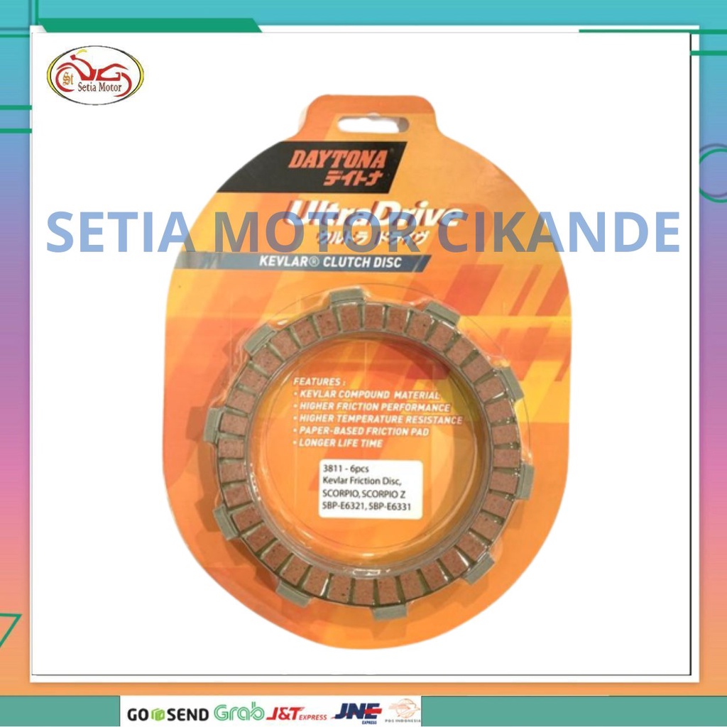 Plat Kopling-Kampas Kopling Scorpio DAYTONA