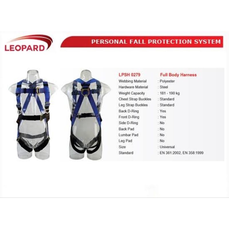 Full Body Harness Leopard LPSH 0279 Original