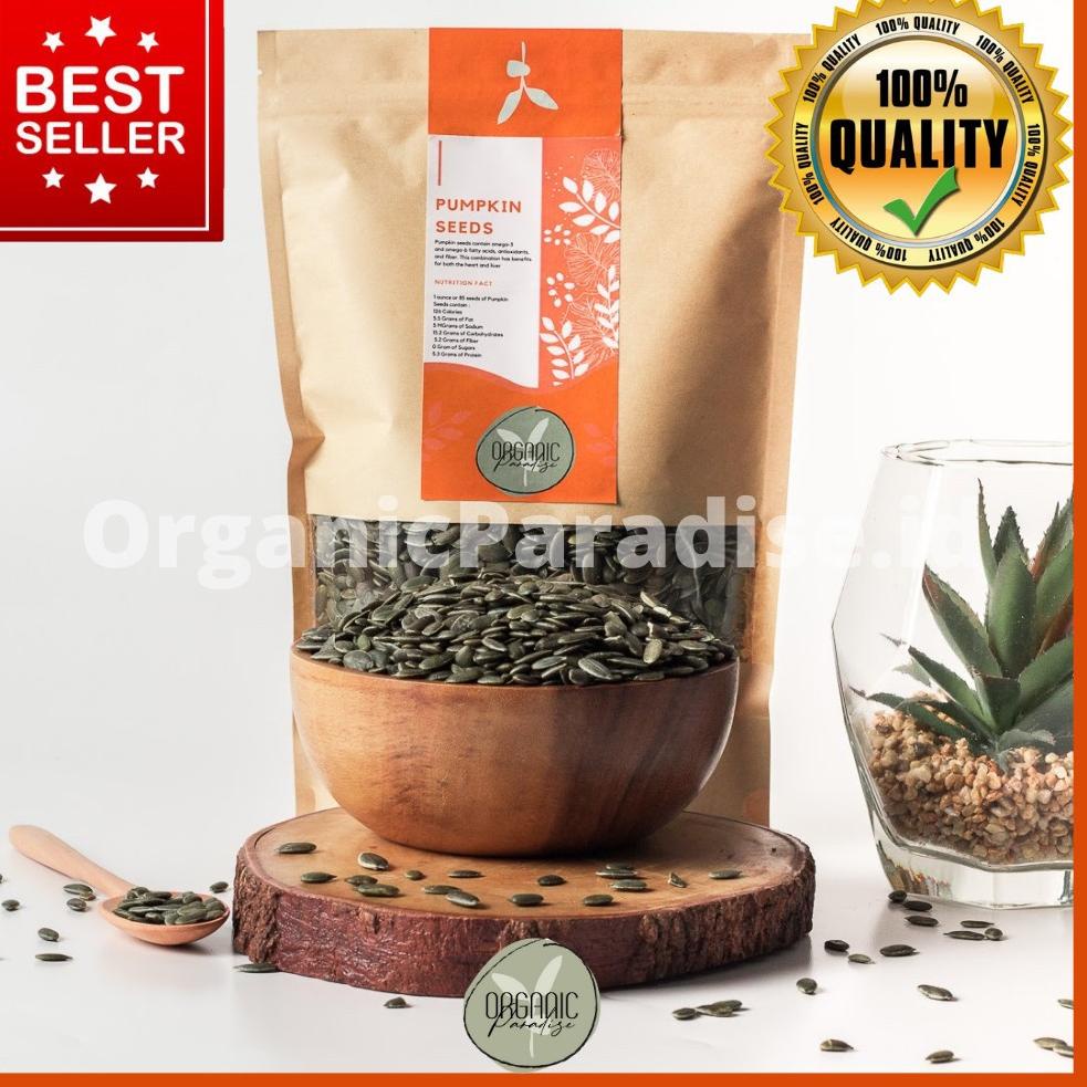 

Terlaris ｀ Pumpkin Seed Raw 500 gr / Pumpkin Seed Mentah 500 gr Premium Quality ღ