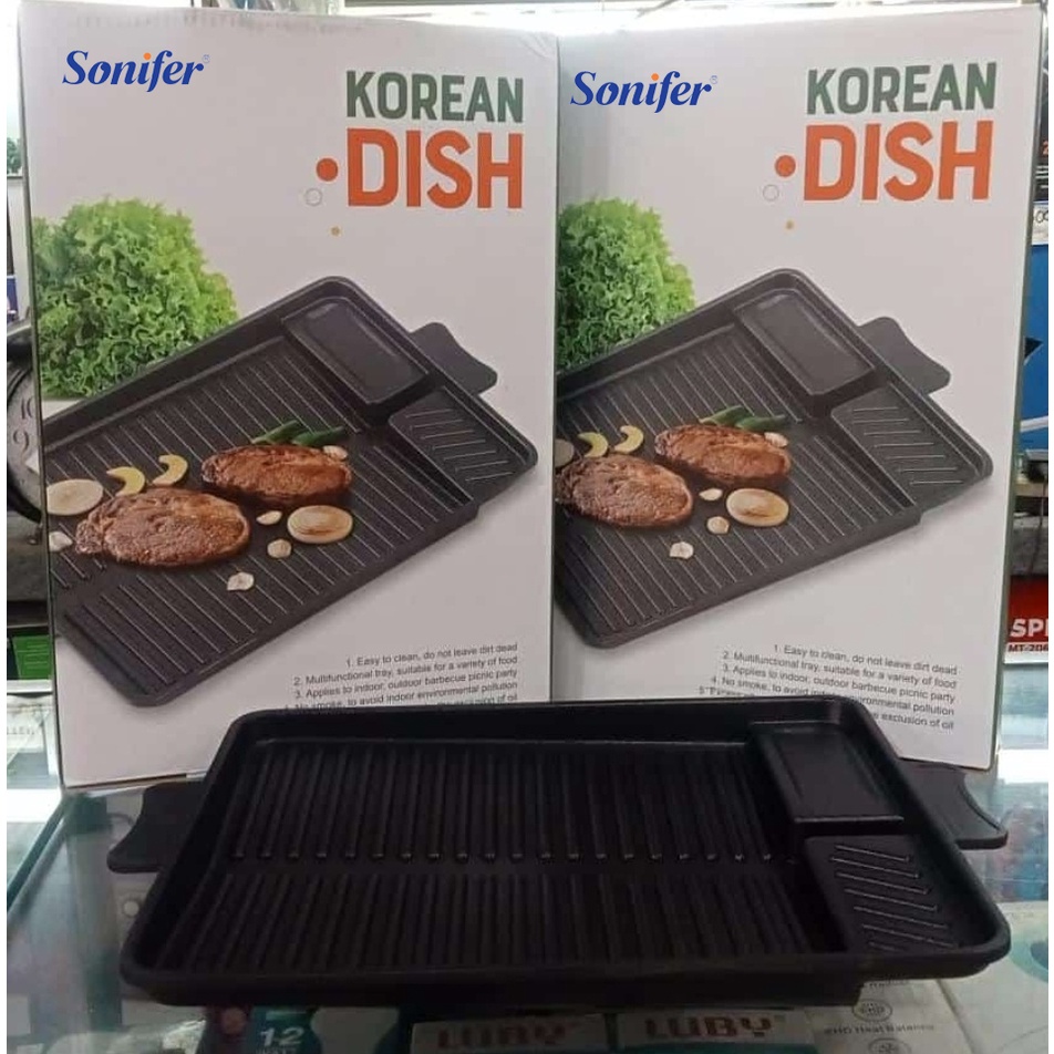 Sonifer Yakiniku Grill Pan Korean Dish Barberque Alat Pemanggang BBQ Premium