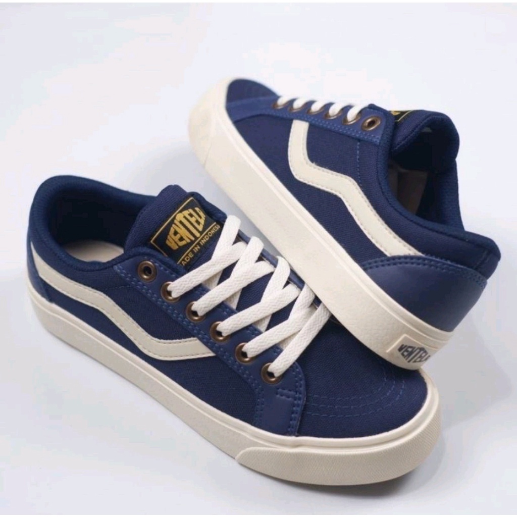 Sepatu Ventela Republic Low Navy - Sepatu Ventela Original 100%- Sepatu Pria dan Wanita