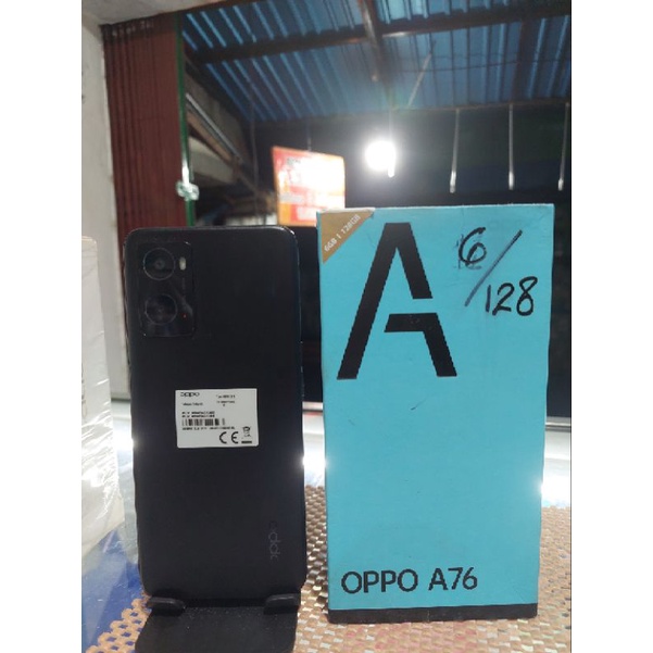 HP SEKEN OPPO A76 Ram 6+5/128 FULLSET ORIGINAL