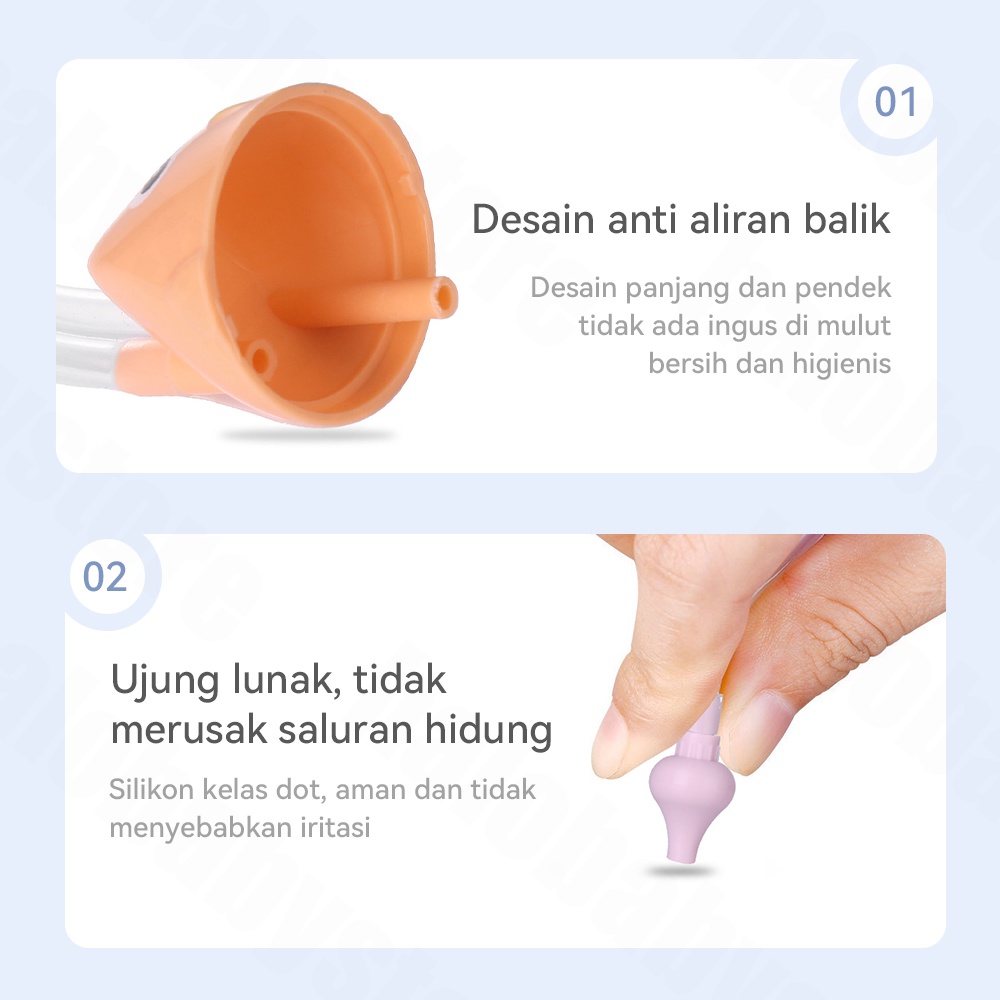 Halo Baby penyedot ingus bayi Nasal Aspirator Alat Sedot/Alat sedot ingus bayi Hidung Bayi  Import Model Selang