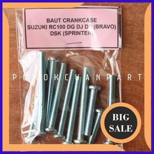 sparepart baut crankcase mesin tengah Suzuki RC 100 RC100 SPIRIT BRAVO SPRINTER 2674N23
