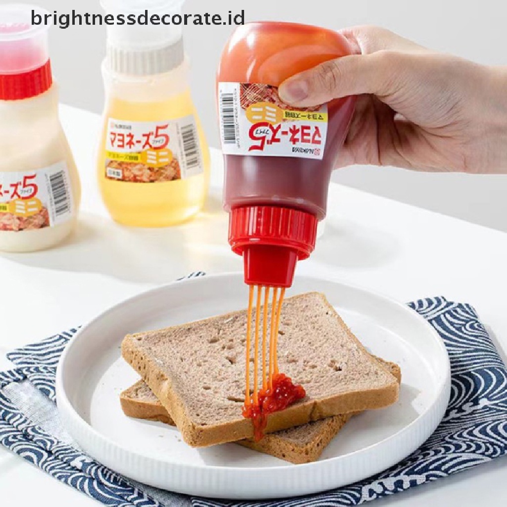 [Birth] Botol Saus Minyak Bumbu 5 Lubang Untuk Kecap JamMayonnaise Olive Oil Squeeze Dispenser Alat Aksesoris Dapur [ID]