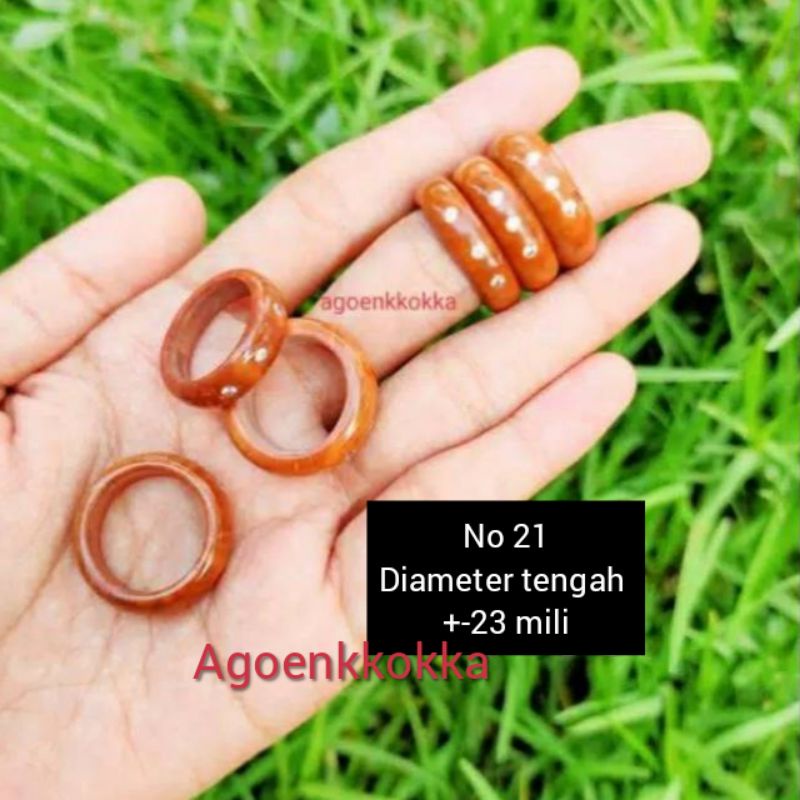 Cincin mata 3 coklat ukuran 21 kokka kaukah