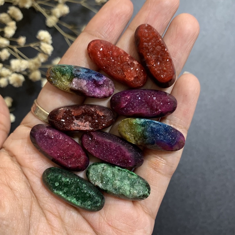 Druzy Gemstone / Batu Druzy / Bahan Craft
