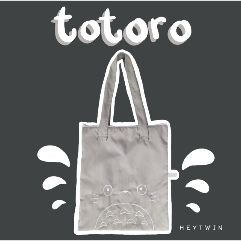 totoro totebag my neighbor anime manga tote bag tas bordir embroidery lucu jepang merch merchandise 