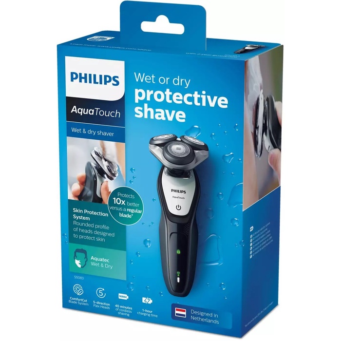 Philips Shaver Aqua Touch S5083 Pisau Razor Alat Cukur Kumis Elektrik