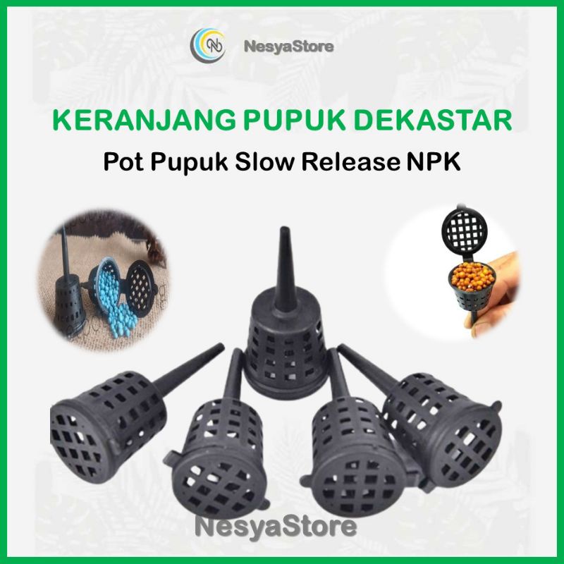 Keranjang Pupuk Dekastar Pot Osmocote NPK Slow Release Untuk Aglonema Anggrek Tanaman Hias