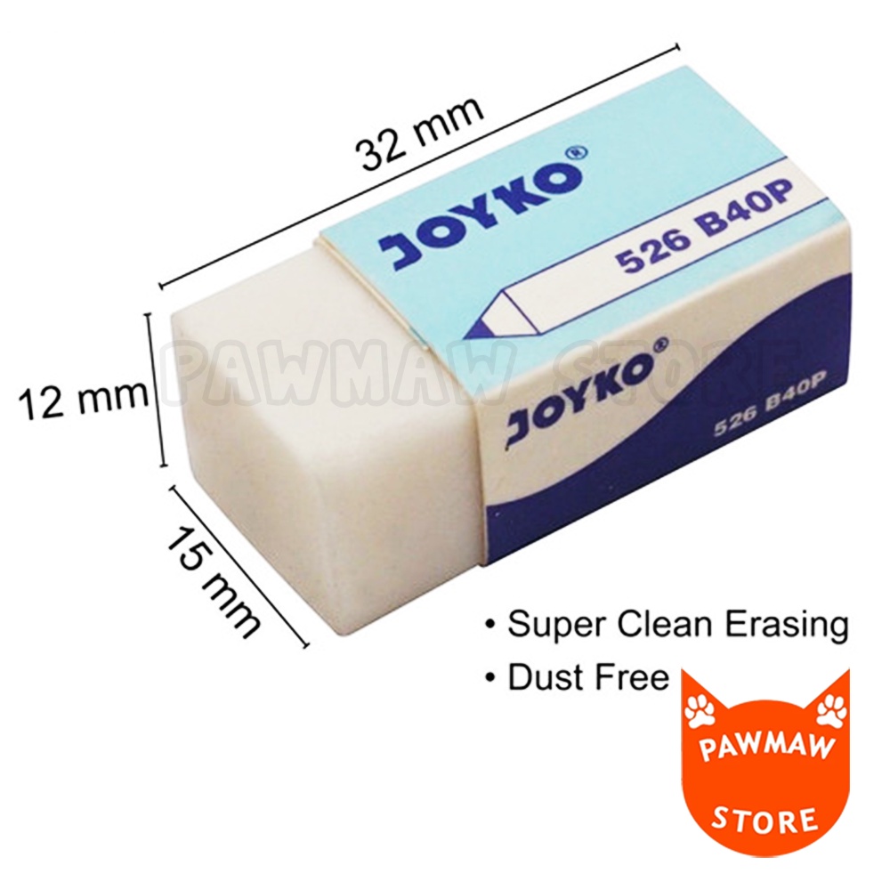

Penghapus Eraser Joyko Putih Kecil ( 1 PCS )