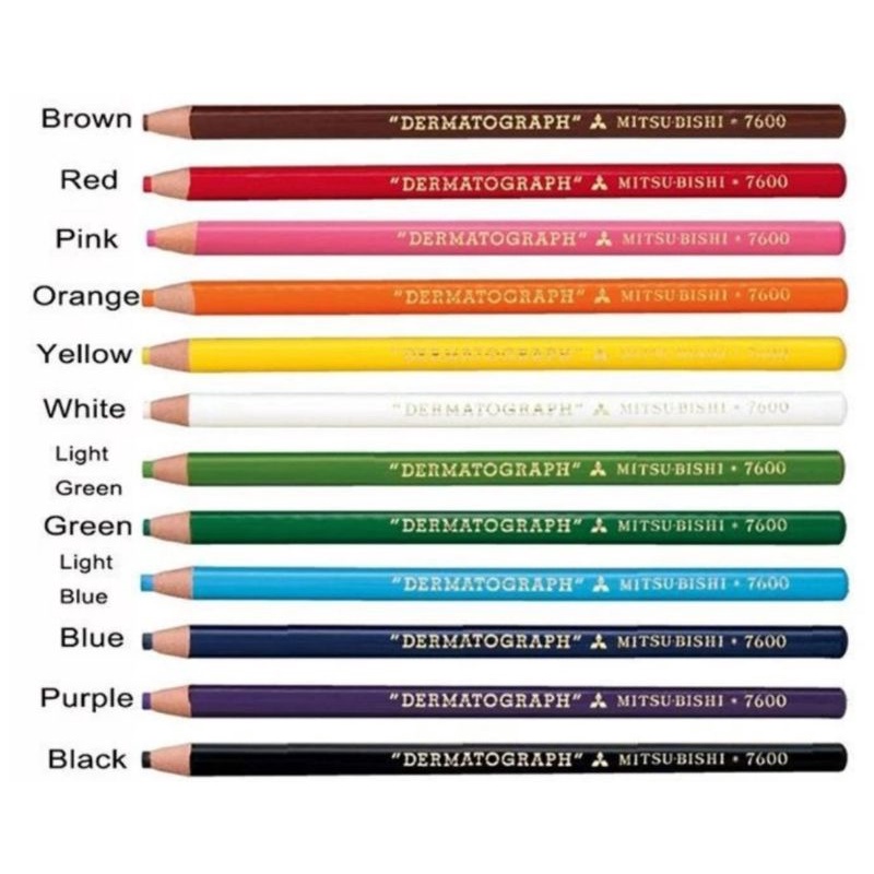 

Mitsubishi Dermatograph pencils dapat 3pcs