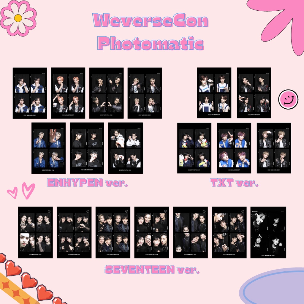 [READY STOCK] Weverse Con Photomatic SEVENTEEN TXT ENHYPEN Photocard