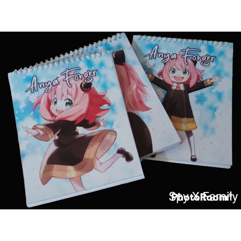 

Buku Sketsa/Sketch Book/Buku Catatan ukuran F5 kertas 80 gram Anya Spy X Family