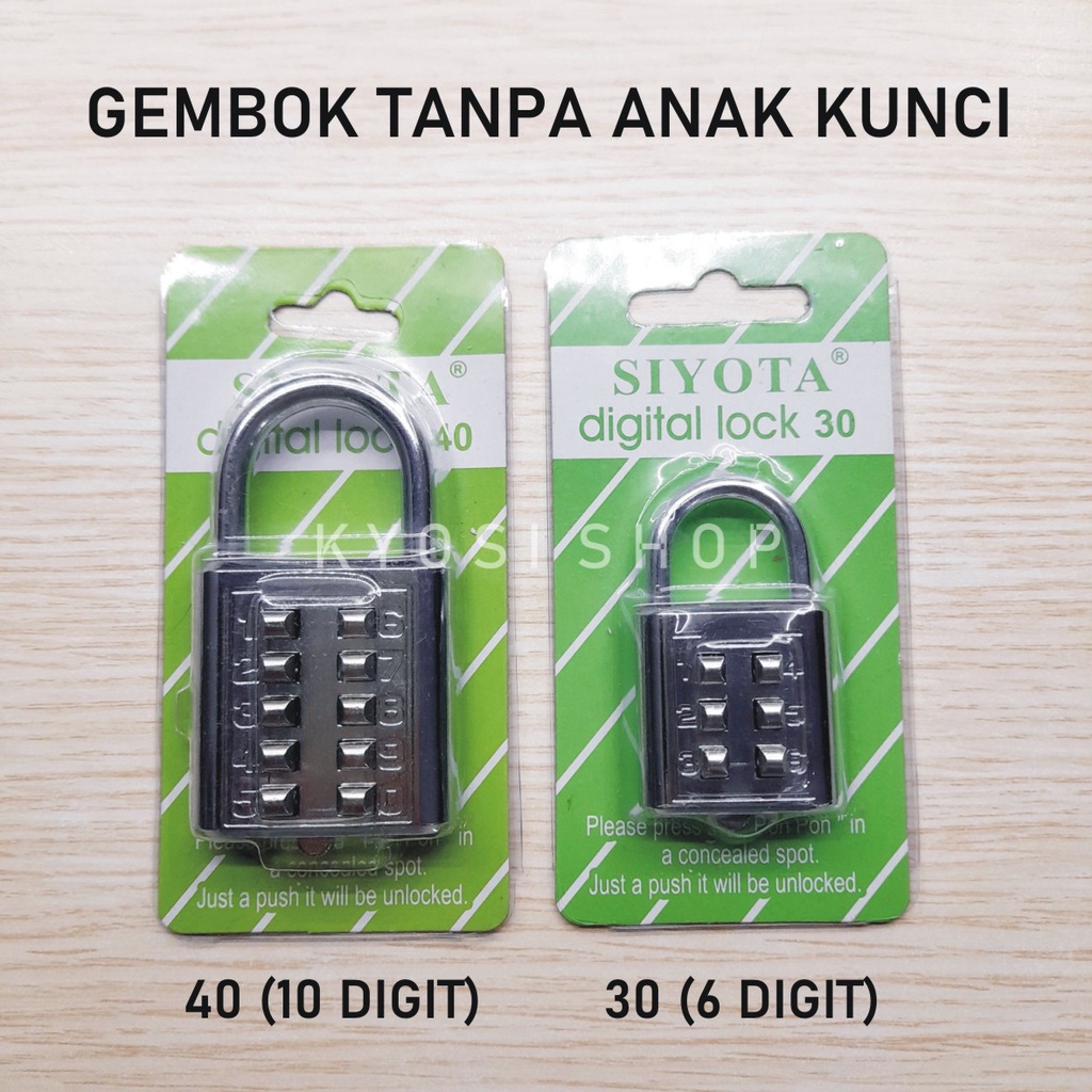 Jual Gembok Digital Gembok PIN Angka Gembok Koper Gembok Rumah Pagar ...