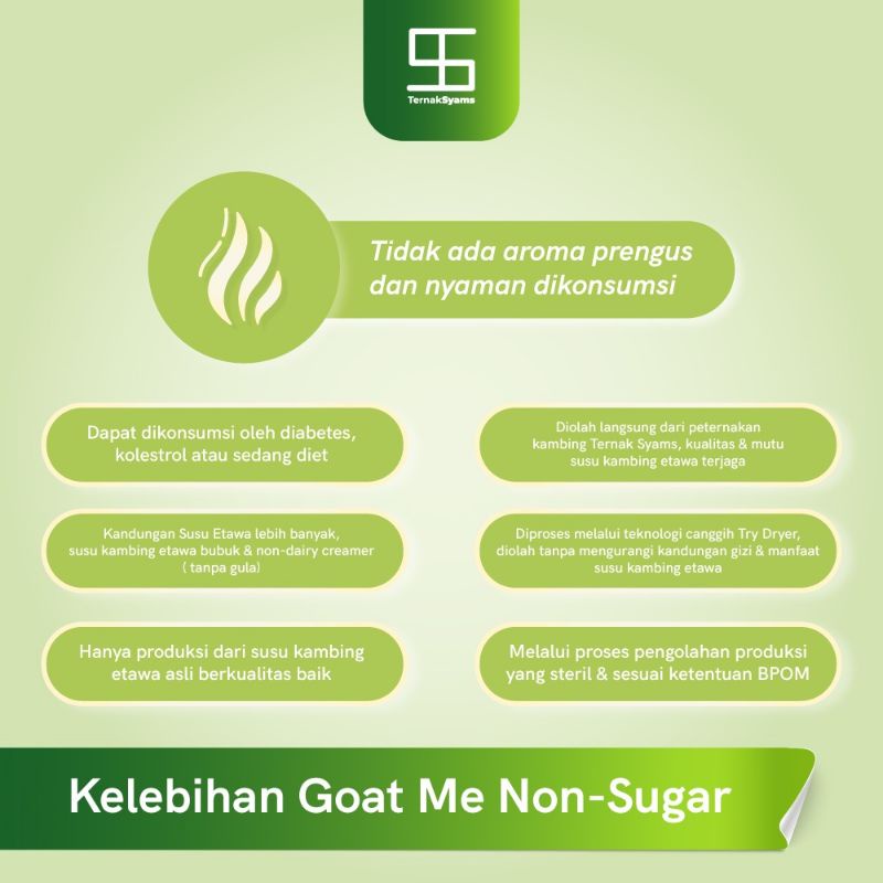 Goat me etawa bubuk non sugar tanpa gula 1000 gr