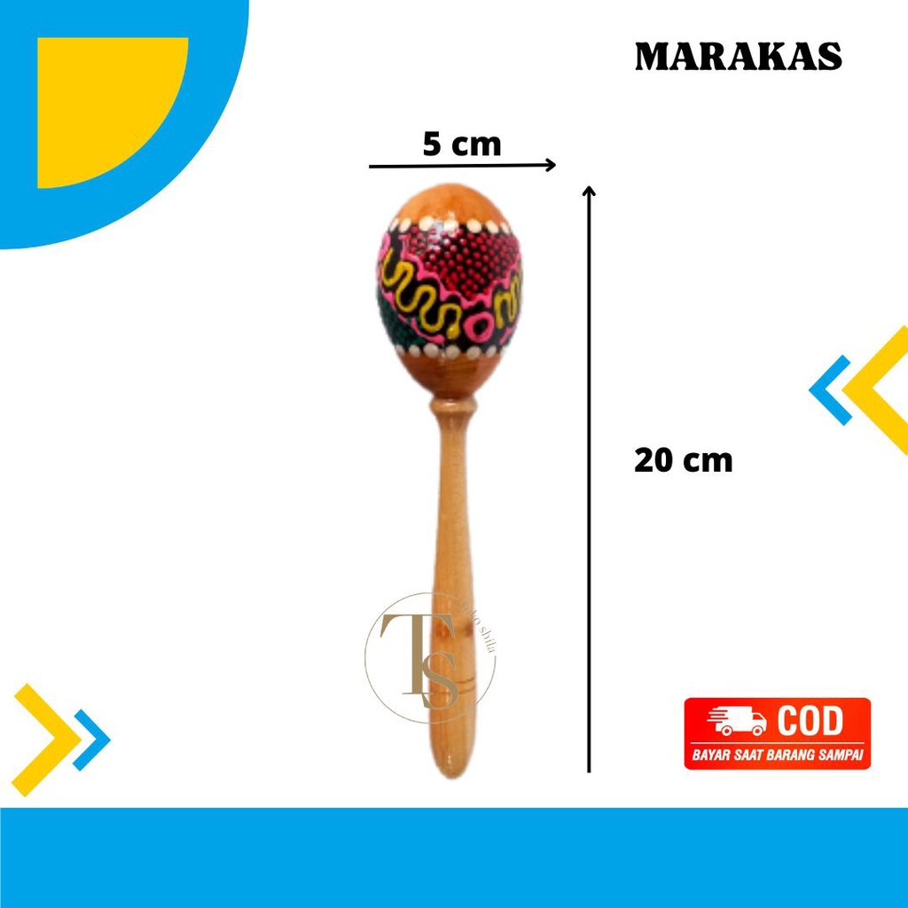 Alat Musik Tradisional Marakas Pasir &quot;Canting Kecil&quot;, Shacker Maracas