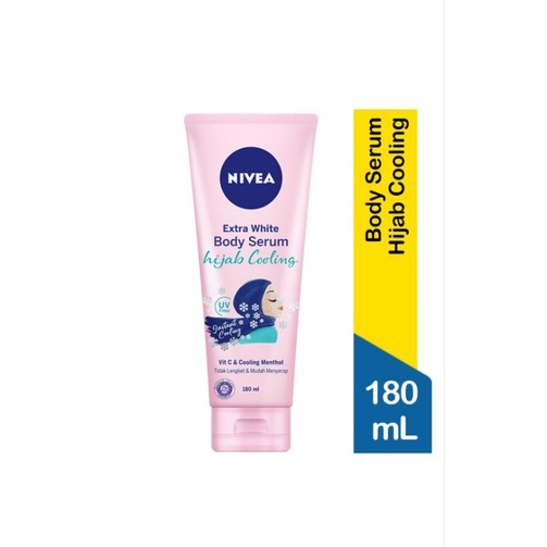 Nivea Extra White Body Serum Hijab Cooling 180 mL