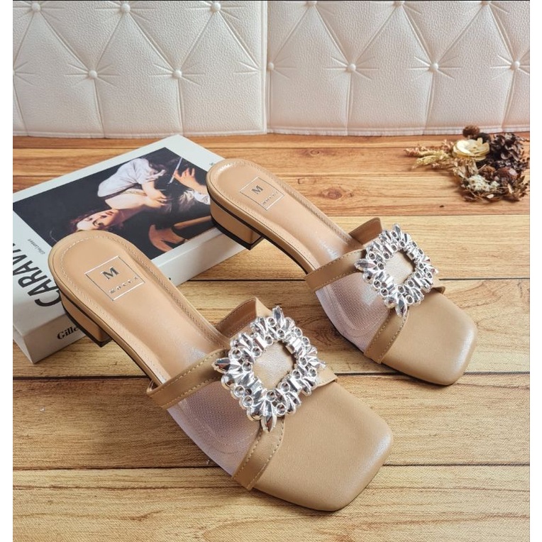 ABBUSHOES An 07 sendal hak tahu puring sagwa 3cm