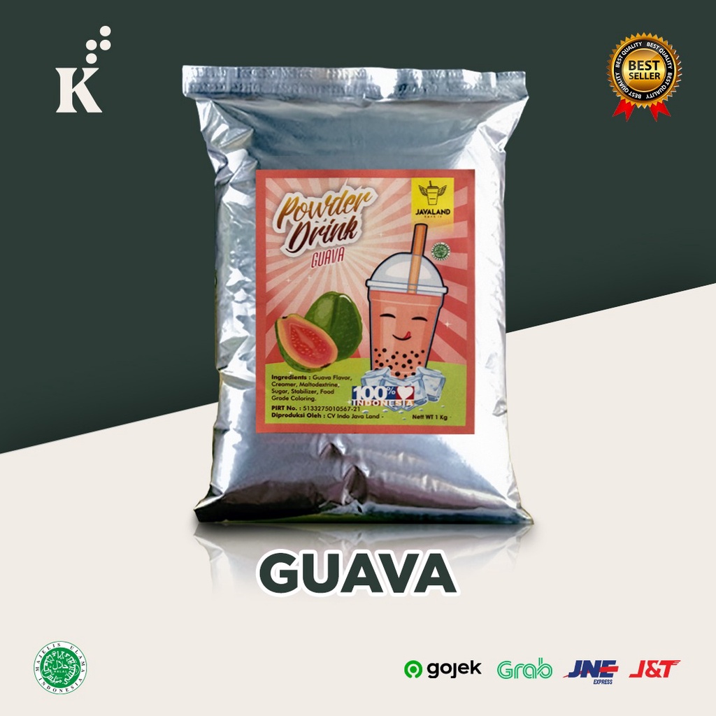 Bubuk Minuman Bubble Powder Drink Guava ORIGINAL Javaland 1kg